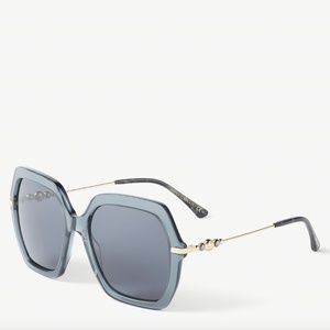 Jimmy Choo Blue and Gold Sunglasses